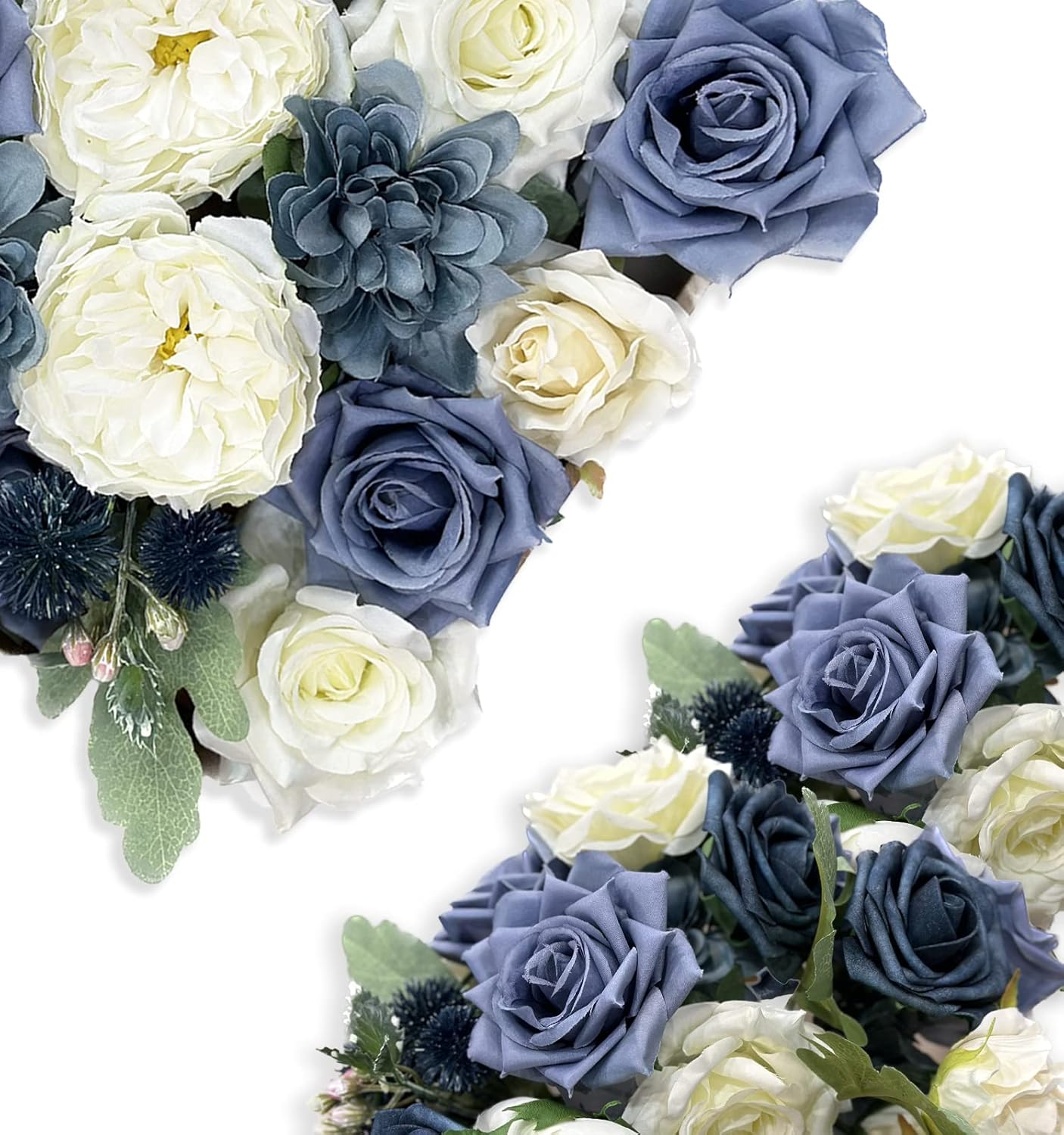 Dusty Blue Artificial Flowers Blue Fake Flowers