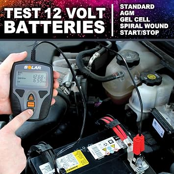 Clore Automotive SOLAR Digital 12V Battery and System Tester