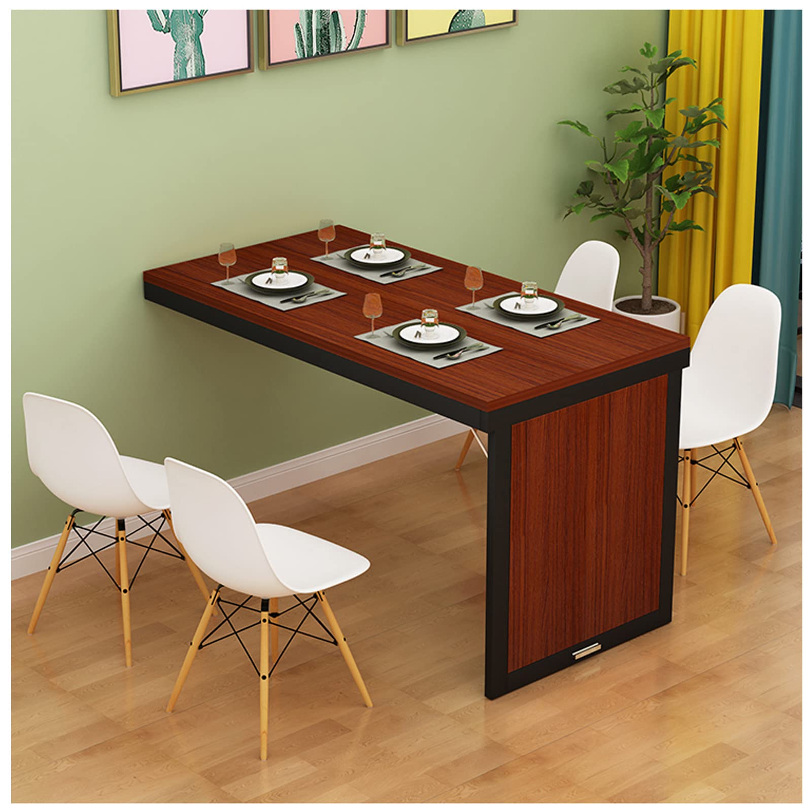 Bureau mural rabattable et table pliante pour petits espaces