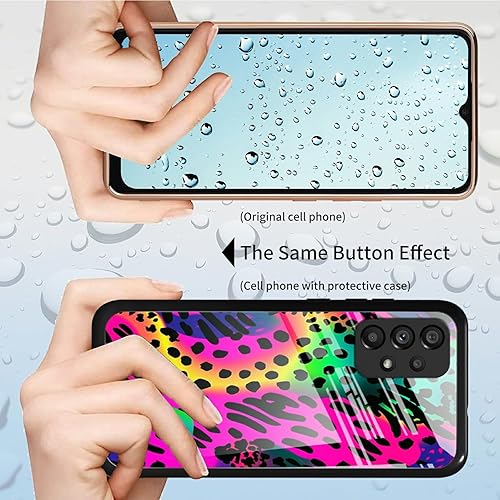 Miniatura 9 de Funda para Samsung Galaxy A32 5G Galaxy A32 5G, vidrio templado, funda negra con diseño de mariposas diseñada para mujeres y hombres, funda de