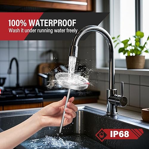 Miniatura 12 de AWLKIM® Termómetro Digital para Carne - Termómetro de Alimentos de Lectura Instantánea Rápida para Cocinar, Hacer Dulces, Parrilla Exterior