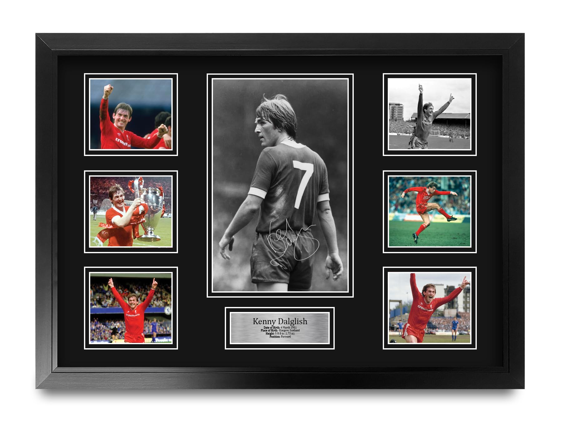 HWC Trading Kenny Dalglish Liverpool Printed Memorabilia Signed Autograph Photograph Display for Football Fans and Supporters - A2 Framed (ID-006510) — image 1