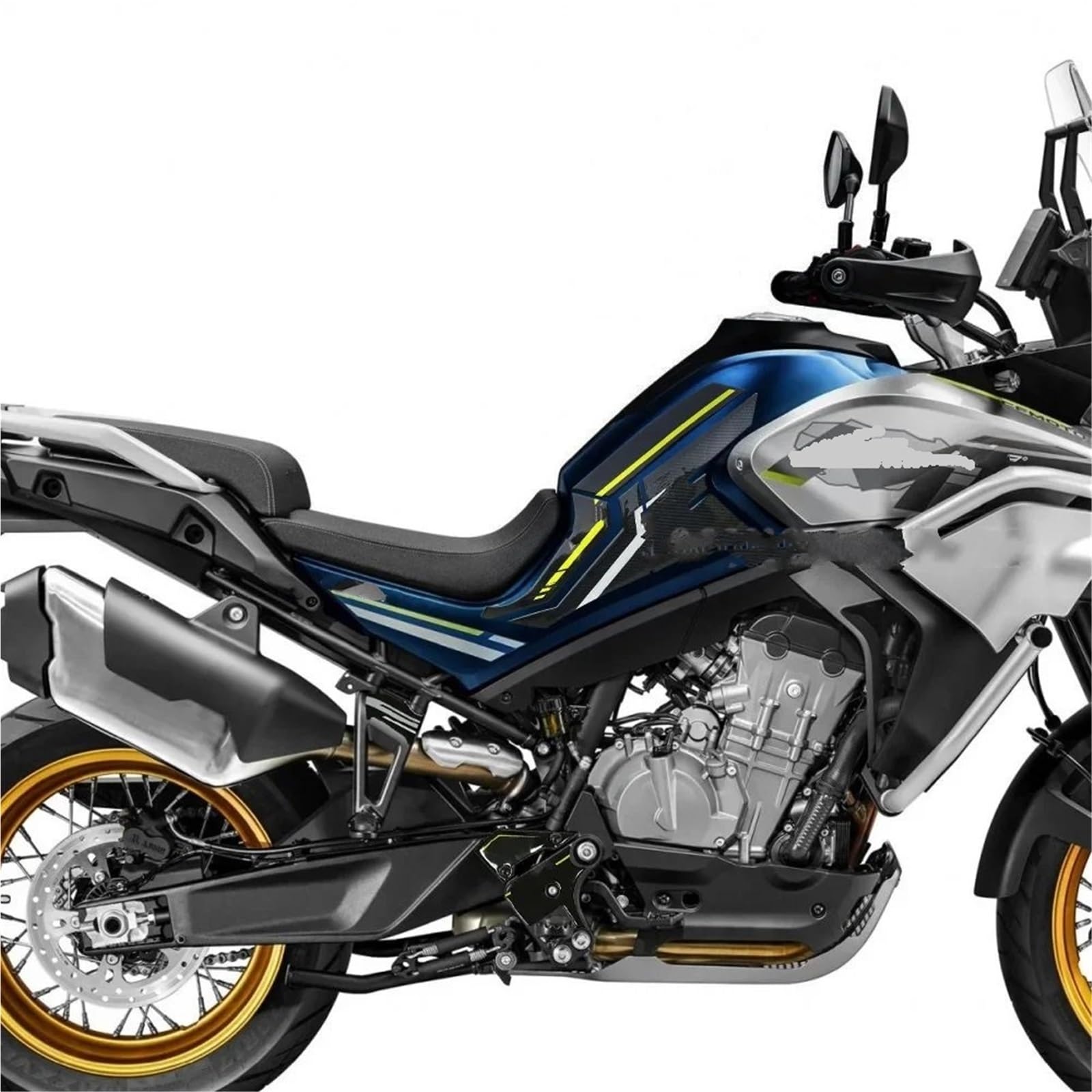 Paraserbatoio per Moto Kit di Adesivi in ​​Gel epossidico per Protezione Serbatoio Moto CF Moto 800MT, Adesivi Decorativi Impermeabili Serbatoio Moto Auto Adesivo(Side Tank Pads)