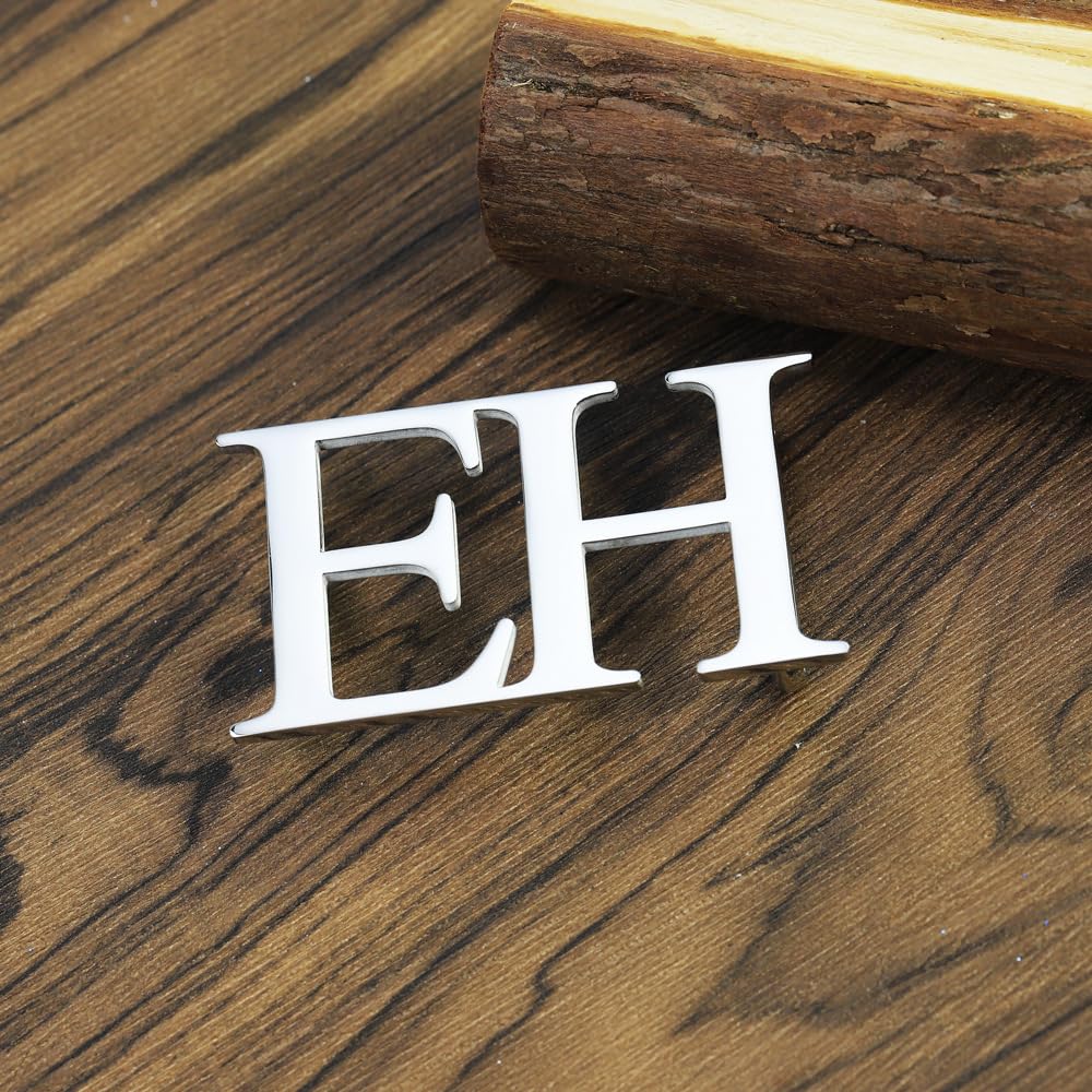 Benutzerdefinierte Name Gürtelschnalle Personalisierte Anfangsbuchstaben Edelstahl Gürtelschnalle Geschenke Für Männer Dad Boyfriends