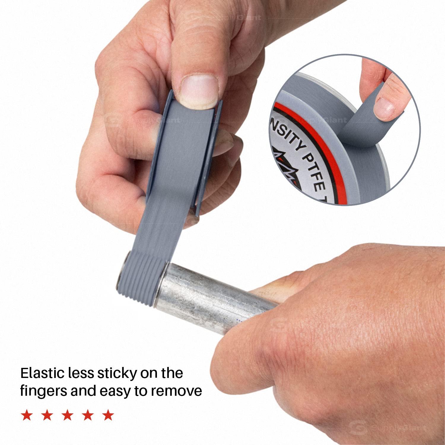 RAVEN TTC3496G-10 Cinta de Sellado, Gris, 3/4"