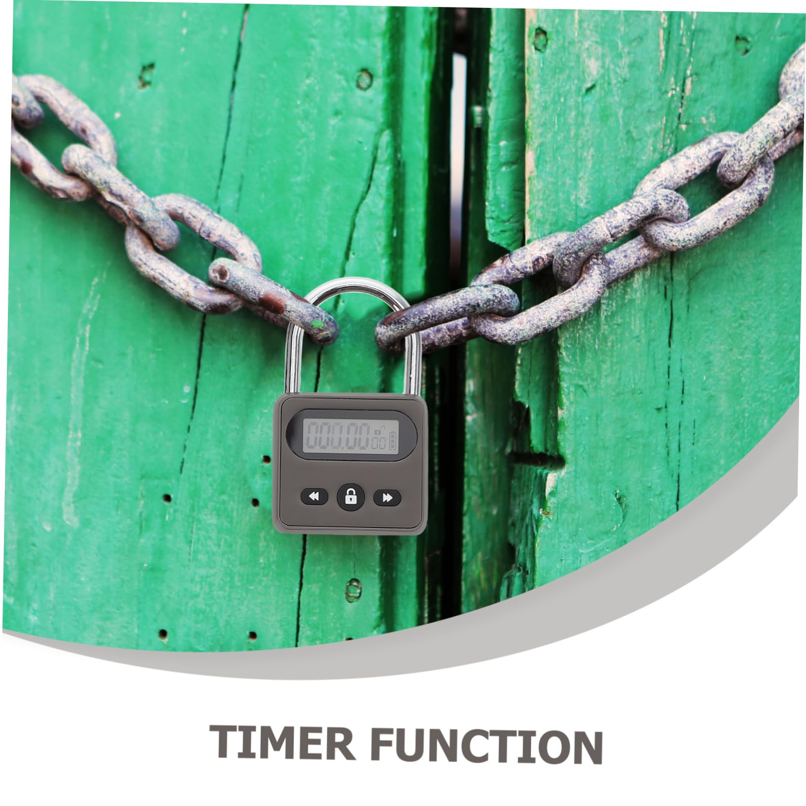 Lurrose Cadenas Minuterie Rechargeable USB avec Écran LCD Verrou Électronique Multifonction pour Étudiants et Préparation Aux Examens Gestion Du à Déverrouillage Automatique