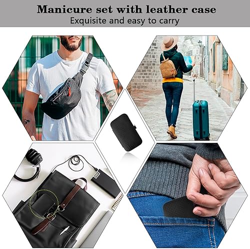 Miniatura 6 de Juego de manicura cortaúñas, herramientas de uñas, rellenos de calcetines de Navidad, suministros de pedicura, cortaúñas para mujeres y hombres,