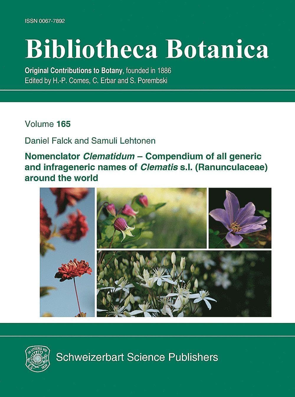 Nomenclator Clematidum: Compendium of all generic and infrageneric names of Clematis s.l. (Ranunculaceae) around the world: 165