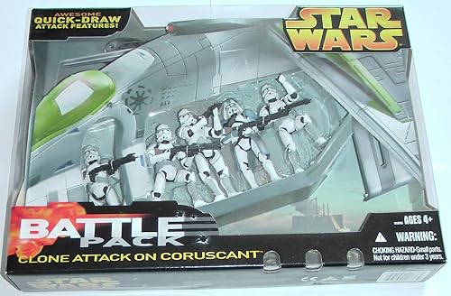 Star Wars Target Exclusivo Clone Attack On Coruscant Battle Pack 5 Clones