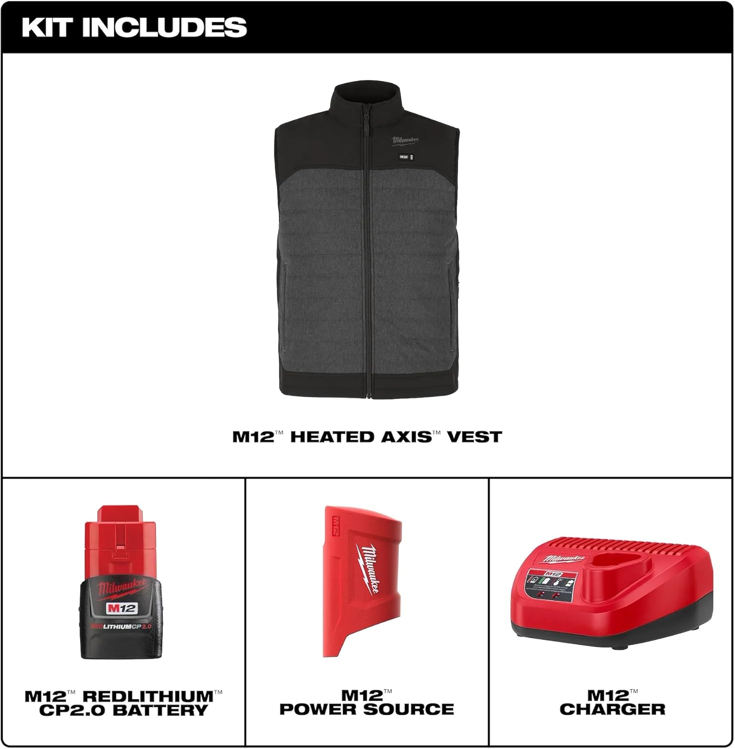 Milwaukee M12 Heated AXIS Vest Kit - Image 4