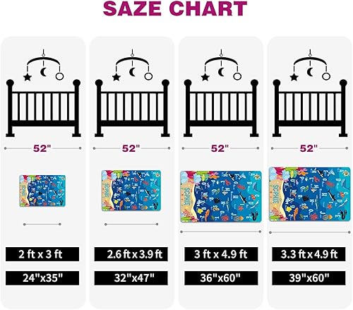 Miniatura 6 de Duckbe Alfombra personalizada de bebé, alfombra de juego ABC, alfombra de gateo personalizada, decoración de dormitorio, alfombra de área de suelo,