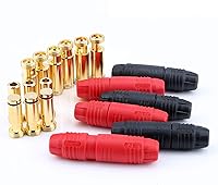 Vista 1 de SoloGood 6pairs Amass AS150 macho hembra anti chispa conector chapado en oro Banana Plug Set para batería ESC y carga plomo