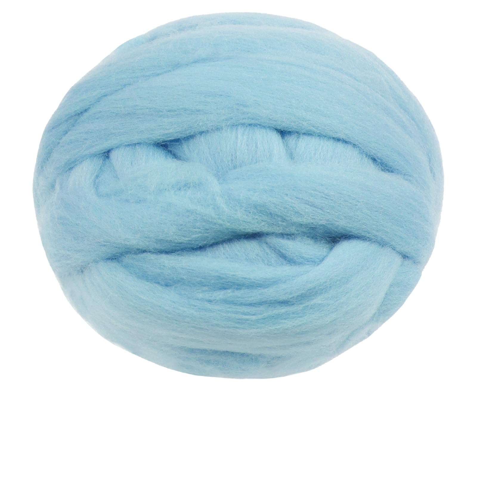 Uiopa Needle Felting Wool, 200g Felting Wool Soft Wool Roving Yarn, Aqua Blue Wool Roving for Needle Felting, Wet Felting, Felting Projects, DIY Crafts