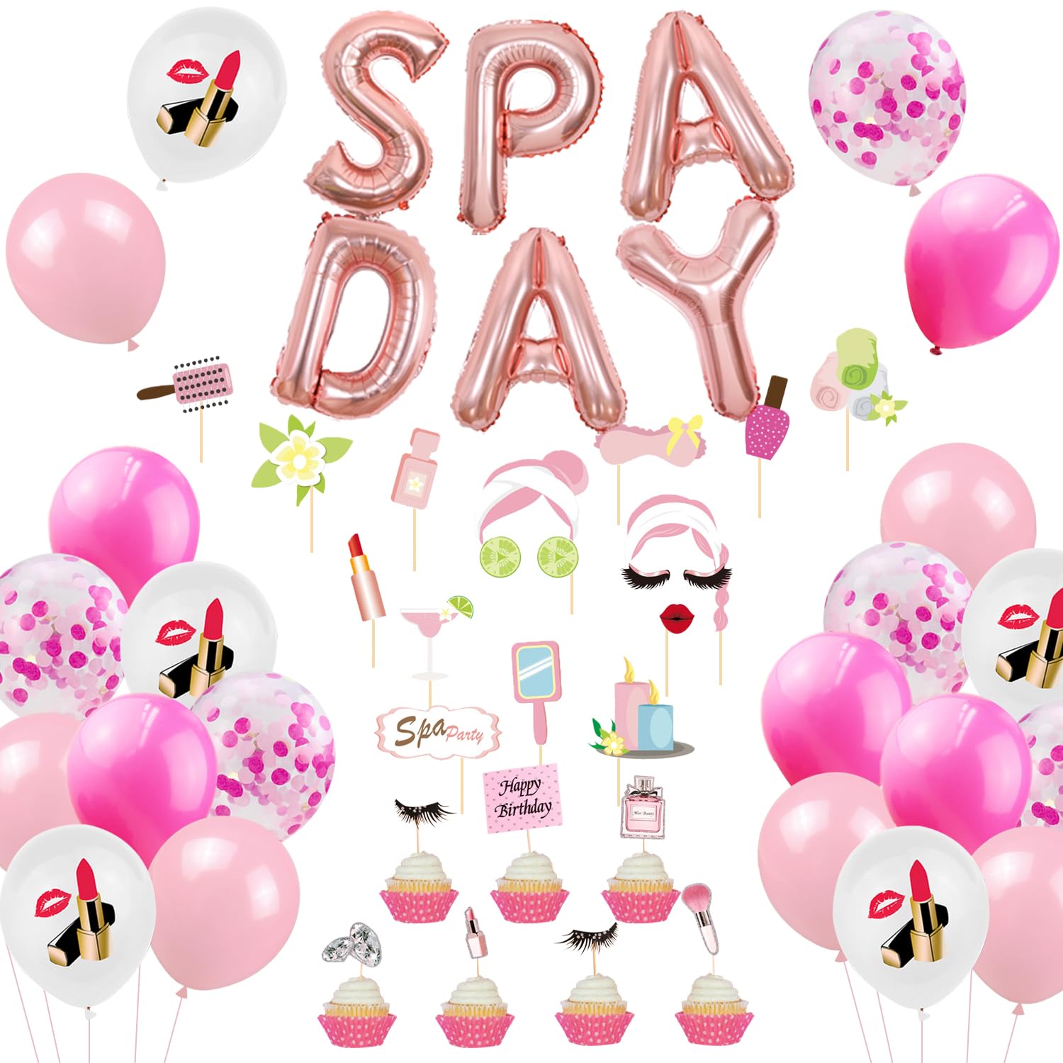 PACKOVE Fascia Per Capelli Imbottita Con Decorazioni Sprinkles - Cerchietto Per Il Lavaggio Del Viso O Feste