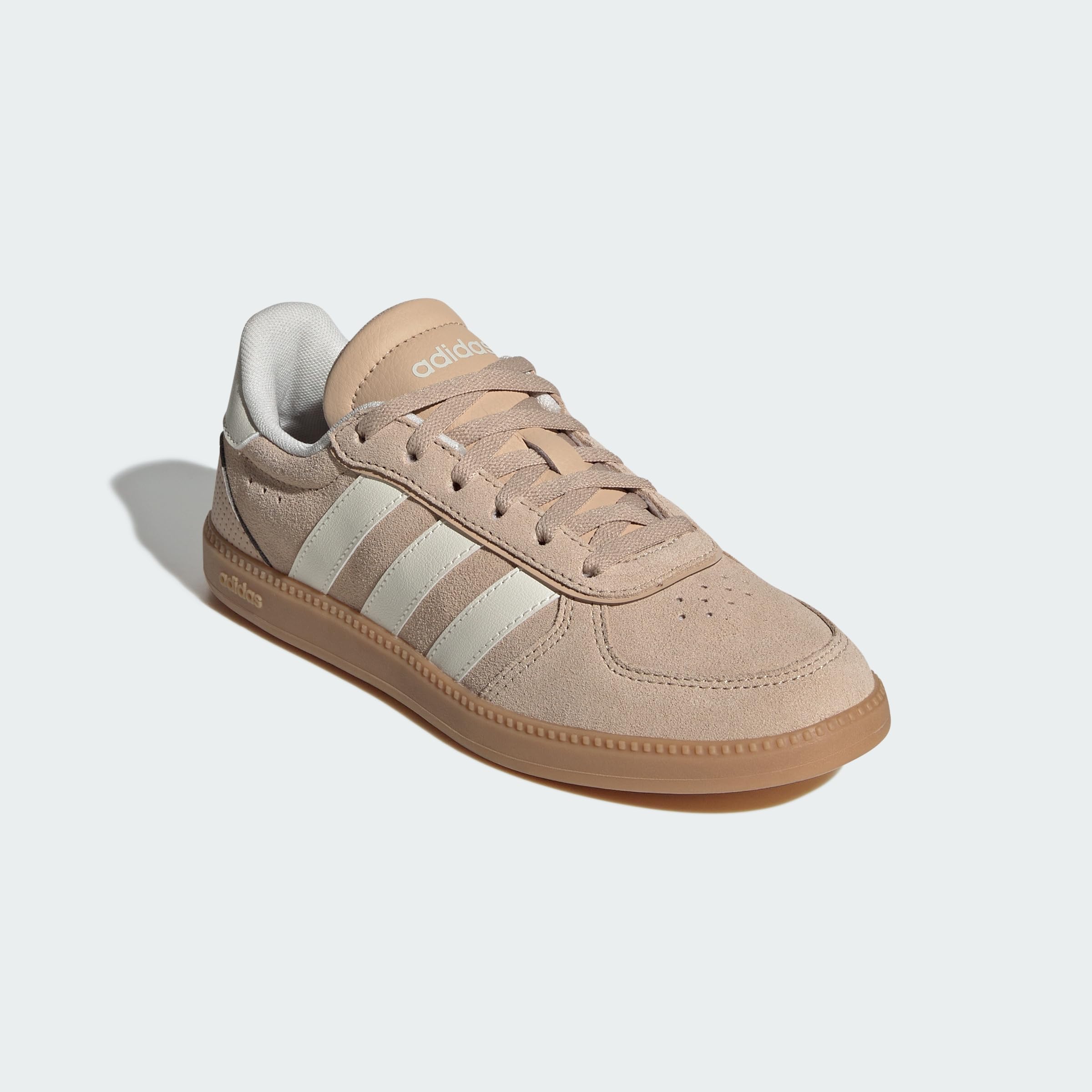 adidas Uniseks - dzieci BREAKNET SLEEK SHOES JUNIOR, magic beige/off white/GUM 3, 39 1/3 EU