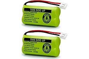FLOUREON 2-Pack 2.4V BT184342 BT18433 Replacement Battery