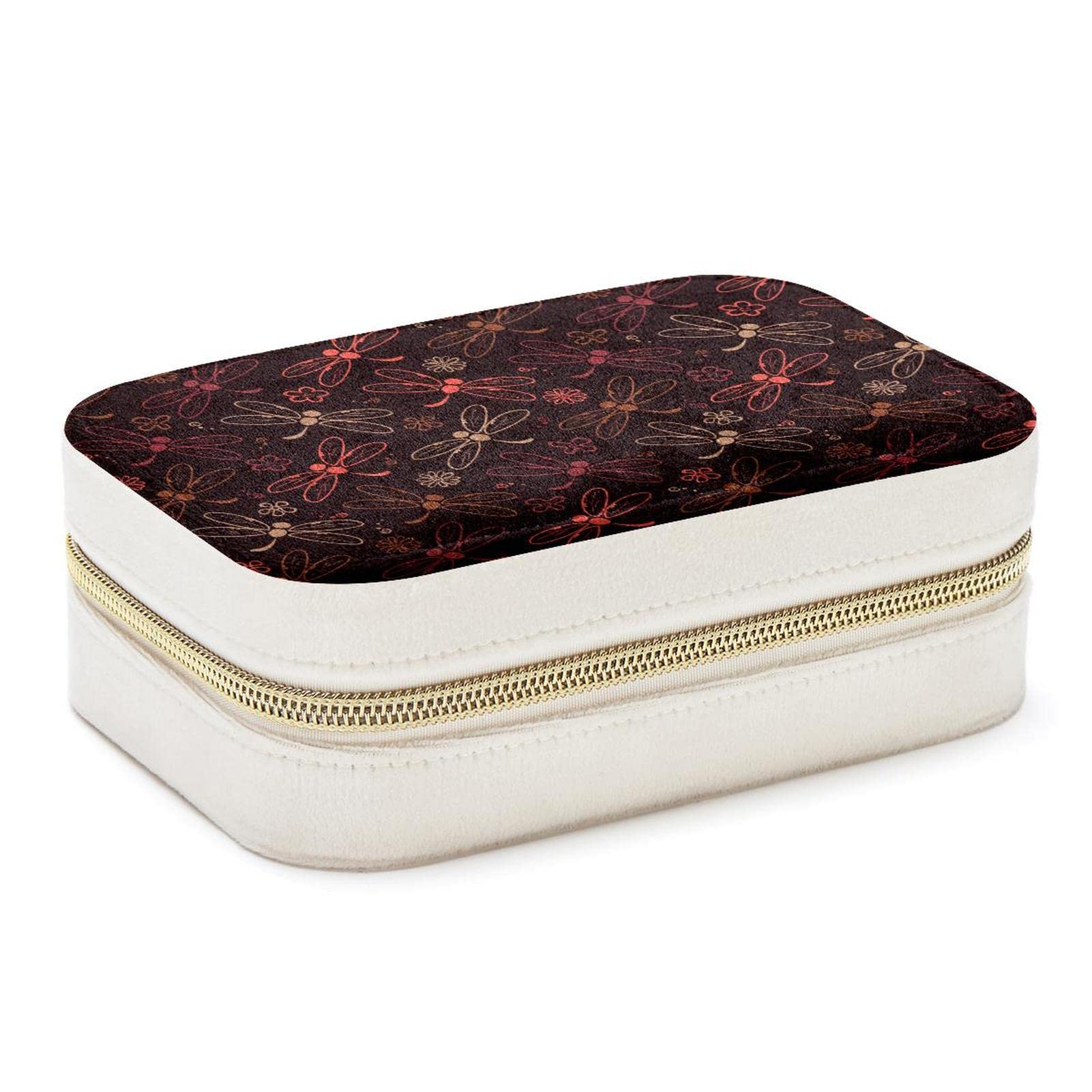 Boîte à bijoux de voyage portable papillon noir rangement demoiselle d'honneur