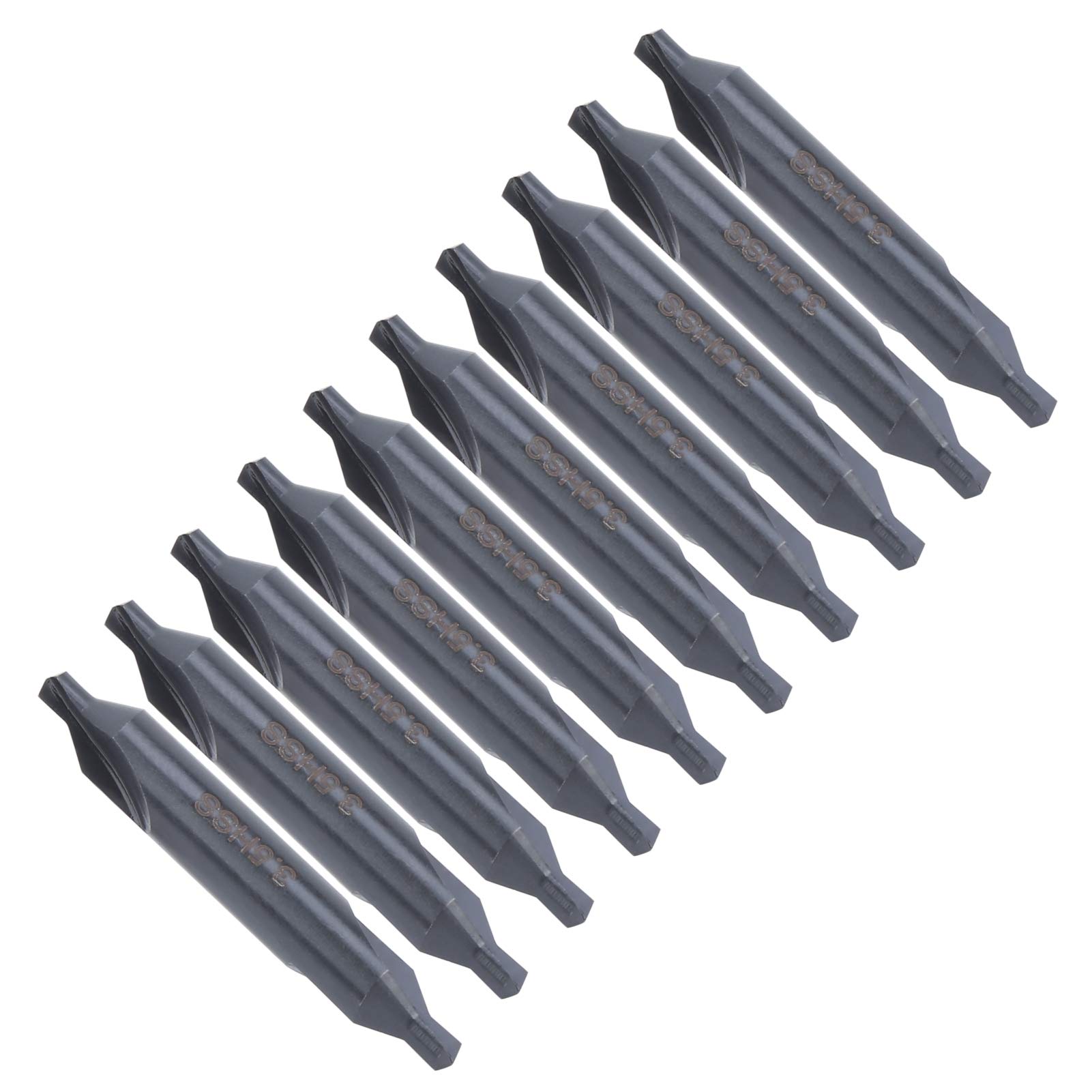10 pièces 3.5mm embout de centrage de type A HSS forets centraux outil de traitement industriel pour le positionnement en spirale tout-terrain en acier inoxydable
