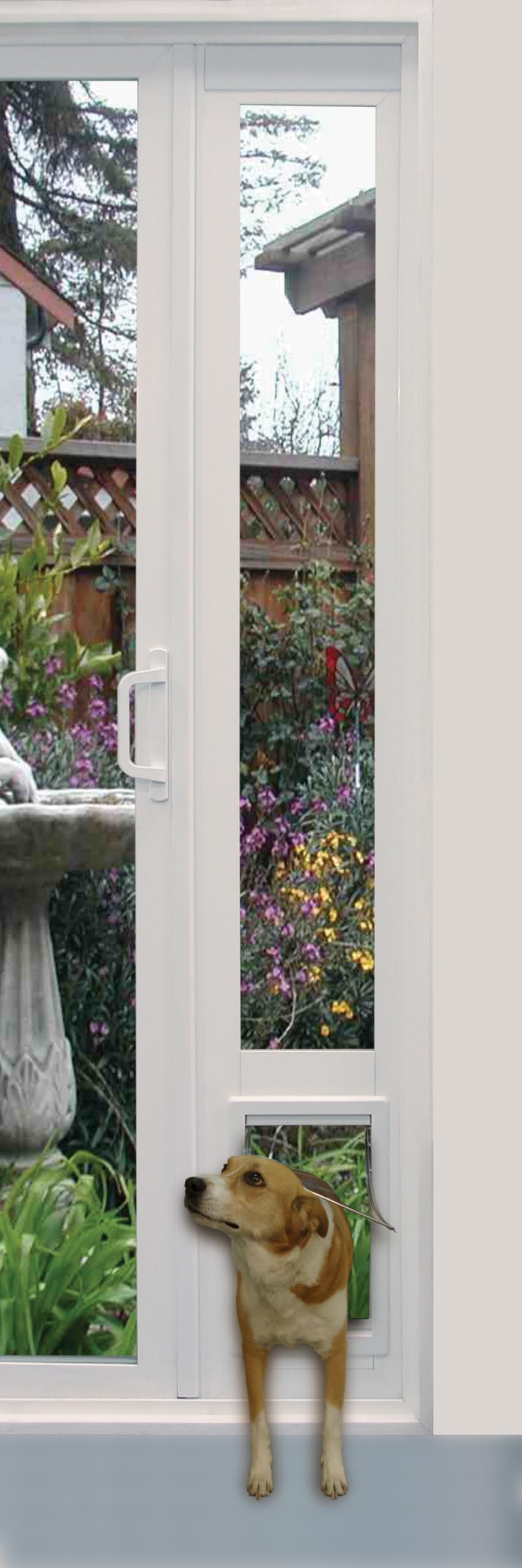 ideal pet products 94 e-z fit vpp vinyl patio pet door, adjustable height: 92-3/4" to 94-1/2", 7'' x 11-1/4" flap size