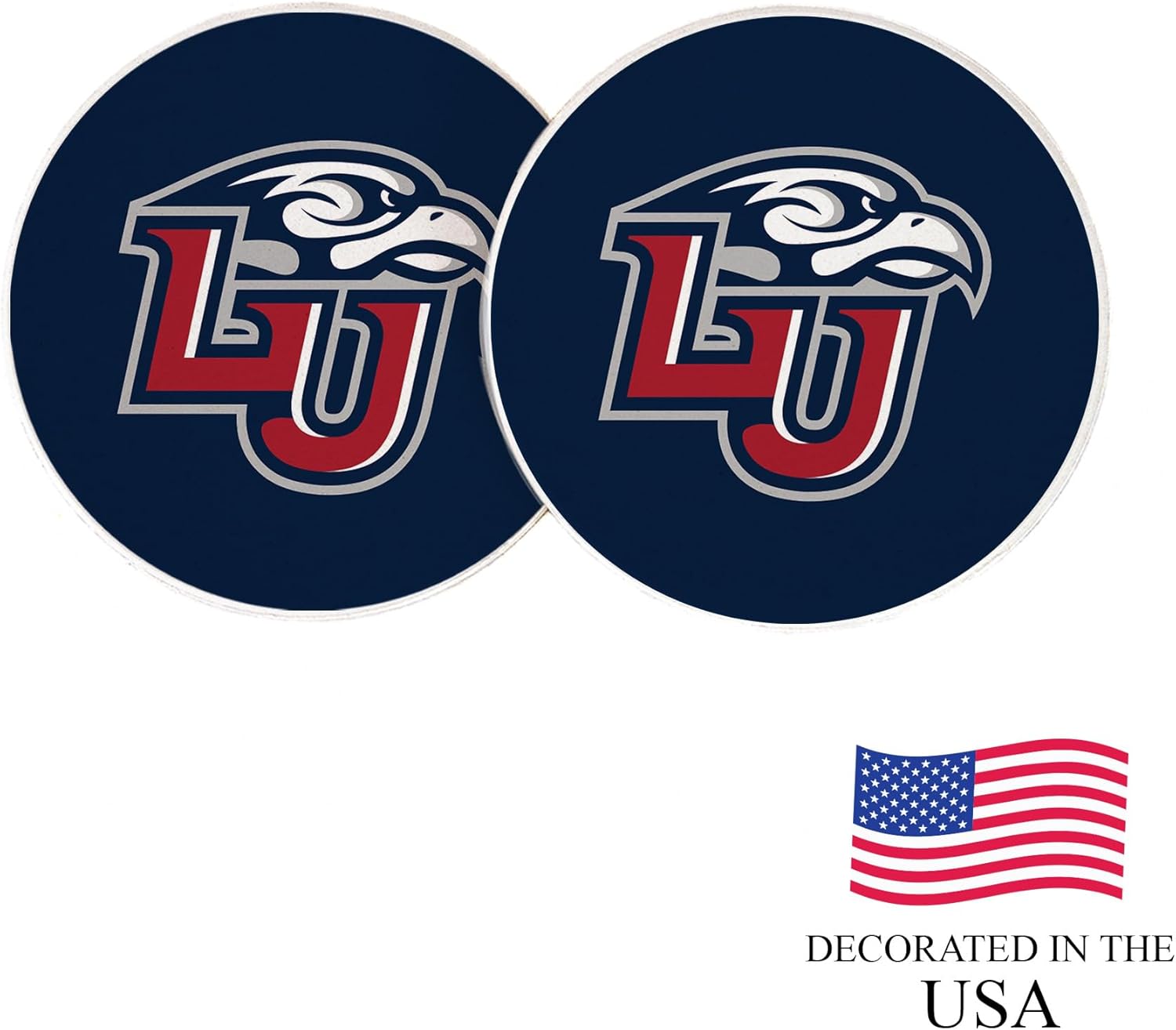 砂漠のサボテン 自由大学 カーコースター 炎 吸収性 砂岩 カーカップコースター 2枚セット (デザインA)