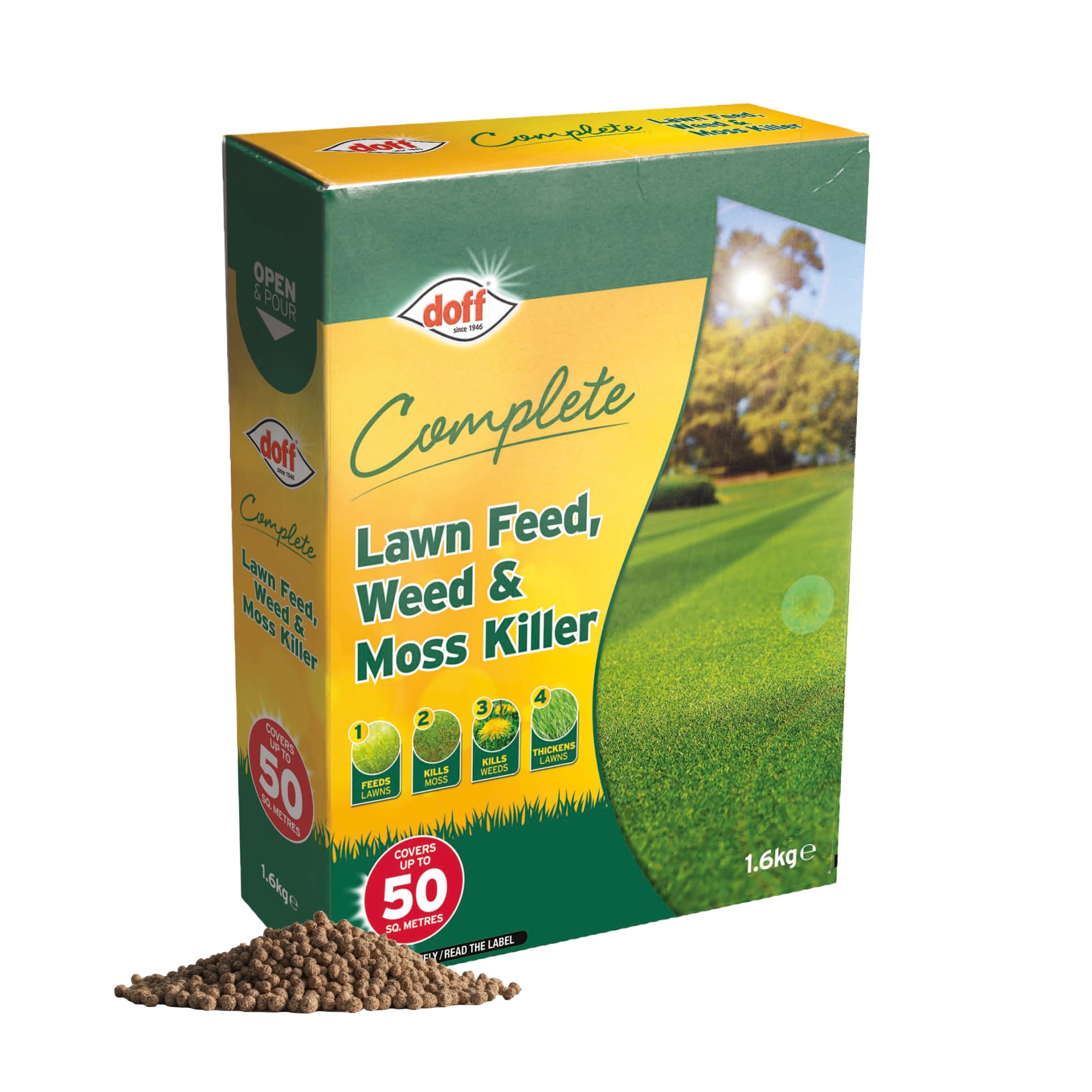Doff Complete Lawn Feed, Weed & Mosskiller 1.6kg