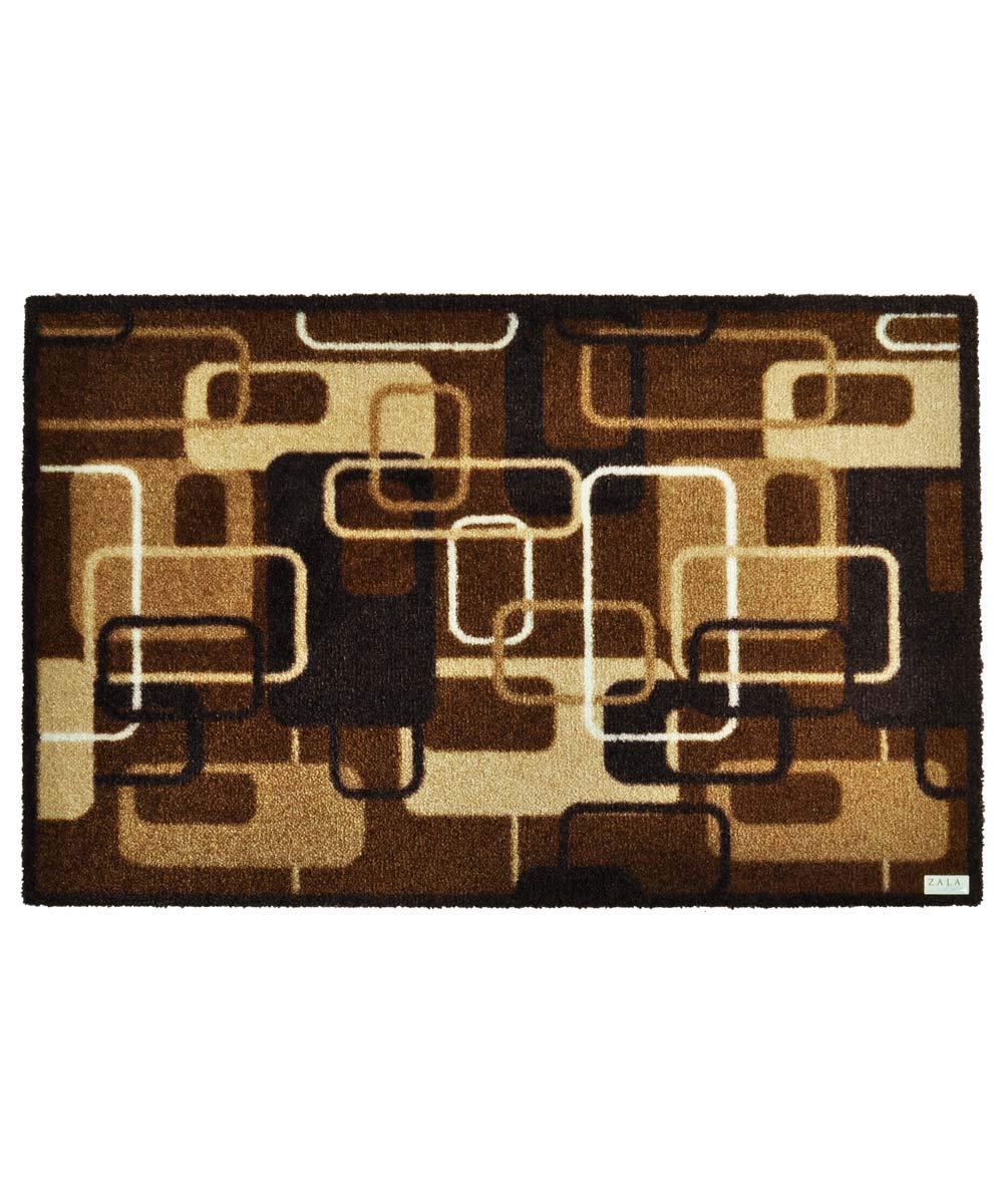 Paillasson rétro marron idéal pour sublimer l'entrée de votre maison chaleureuse
