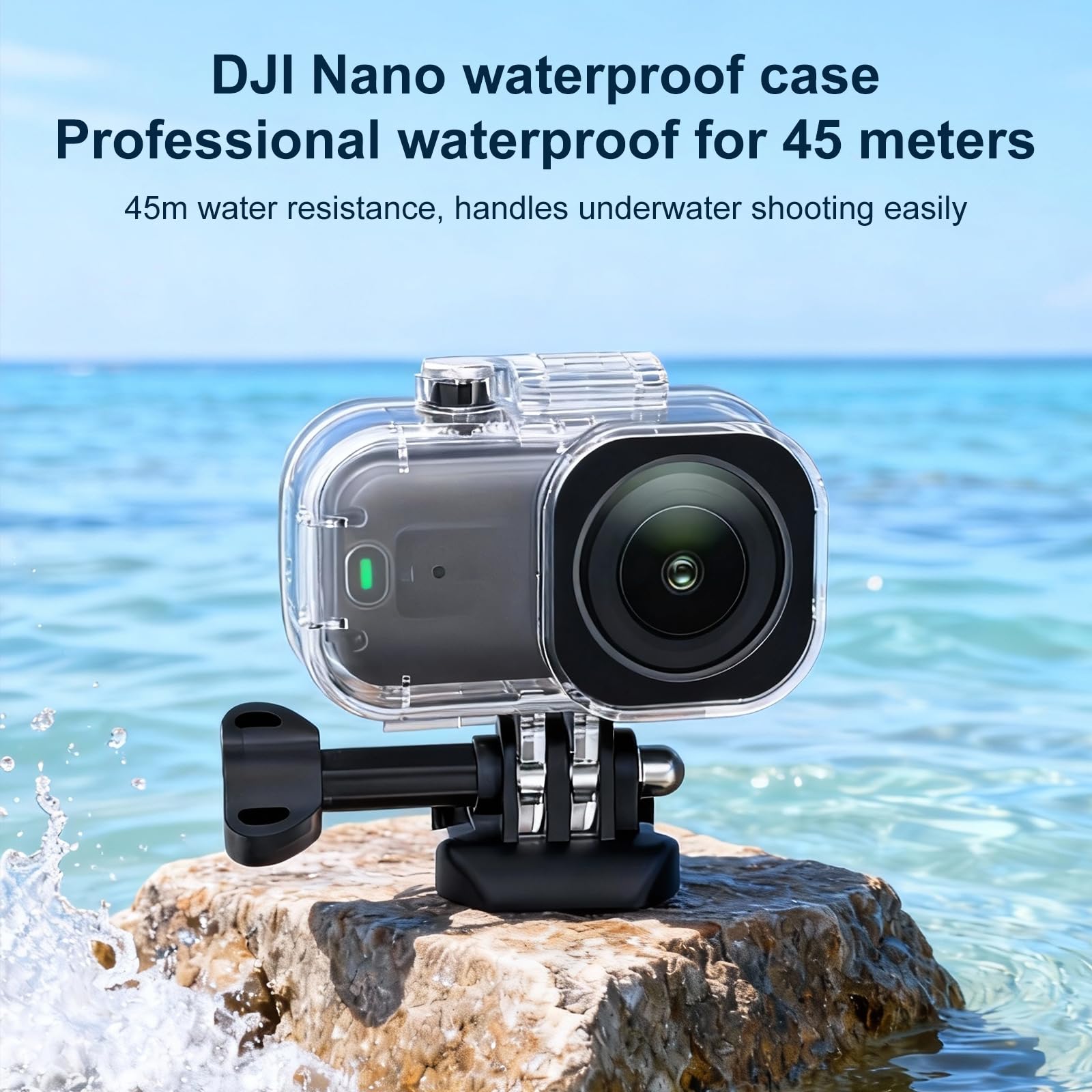 Custodia impermeabile per DJI Osmo Nano, 45M Waterproof Case subacquea Custodia subacquea Camera Borsa protettiva Dive Case Accessori per DJI Osmo Nano Fotocamera
