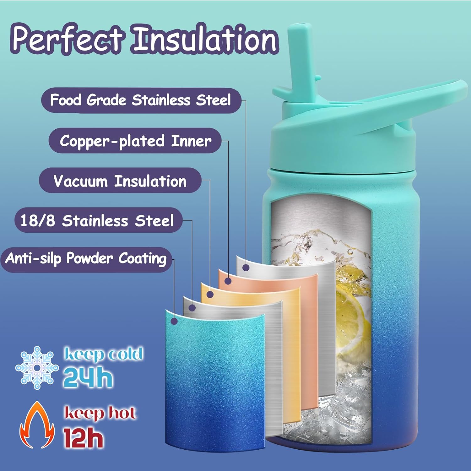 Mininoo 12 Oz Insulated Stainless Steel