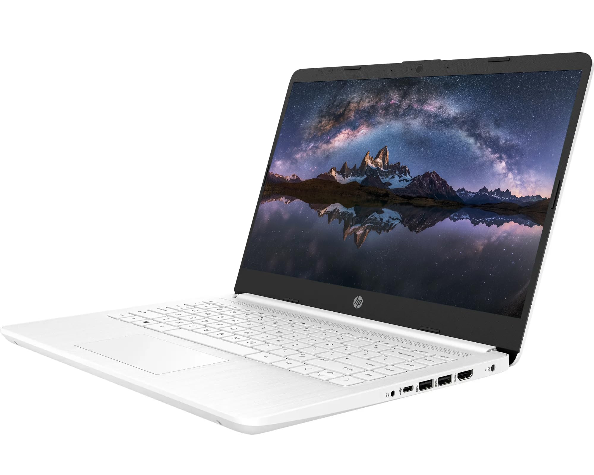 HP 14 inch HD Laptop | Microsoft Office & 1TB Cloud Storage (1-Year) | 16GB RAM | 64GB eMMC + 64GB Card + 128GB Portable SSD| 4-Core Intel CPU| Webcam & Mic| AI-Powered Windows 11| Versatile LE Bundle