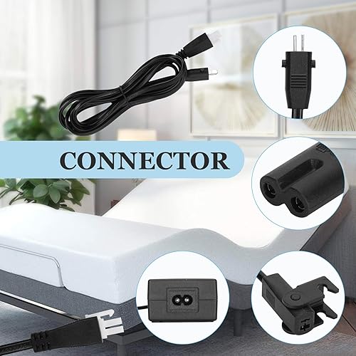 Miniatura 3 de Feikeer Cable de fuente de alimentación de base de cama ajustable, fuente de alimentación conmutada Cable transformador, kit de reemplazo de cable