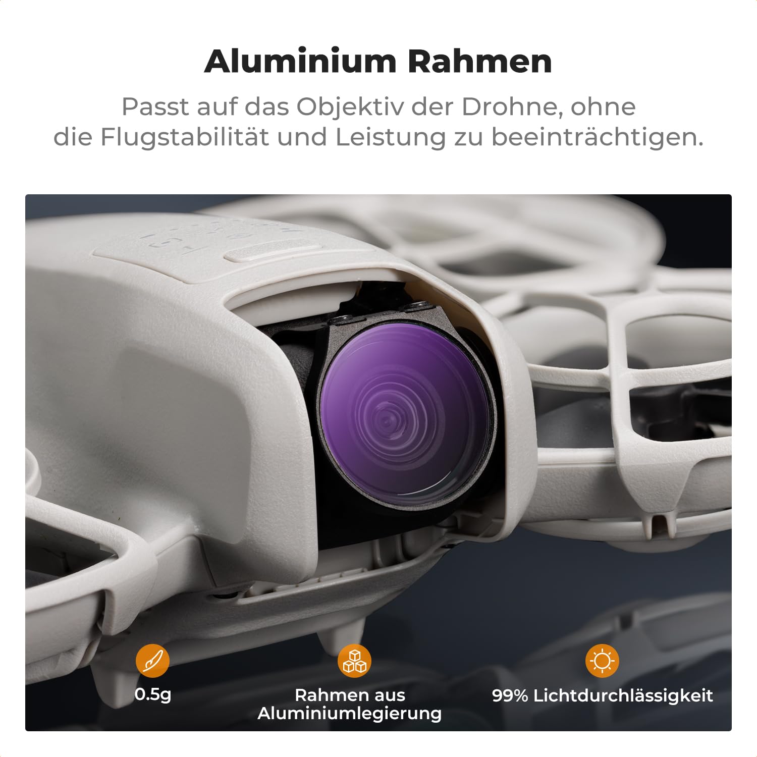 K&F CONCEPT ND & CPL Filter Set Kompatibel mit DJI NEO, 3er-Pack CPL, ND8, ND16 Polarizer Neutral Density Drone Lens Filter, Multi-Coated HD Optical Glass Blendreduzierung und Lichtkontrolle