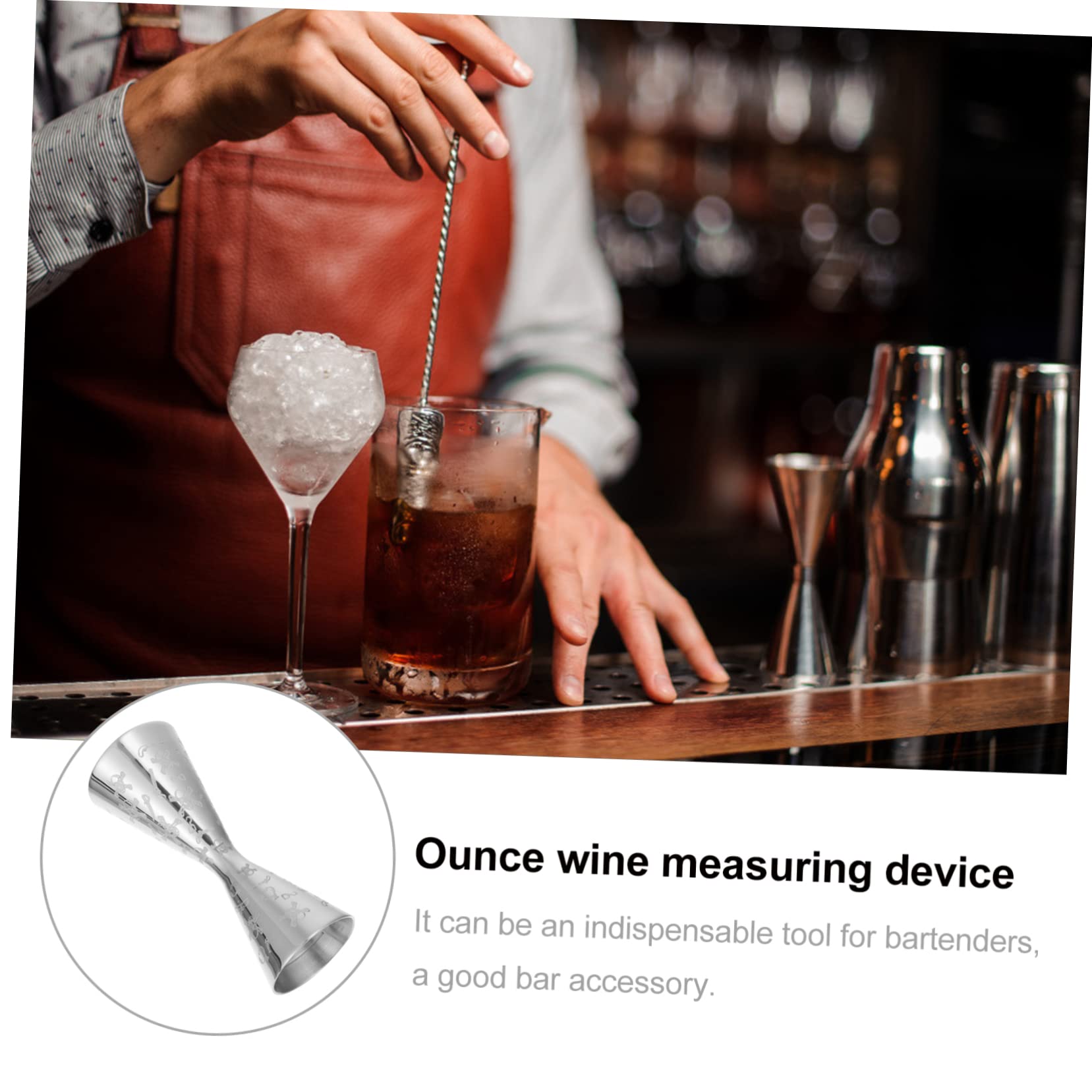 Misurino per Cocktail in Acciaio Inossidabile Misurino per Cocktail da Bar Tazza Misuratrice da 1/2 Oncia per Misurazioni Precise in Cucina E Bar Design Robusto E Duraturo