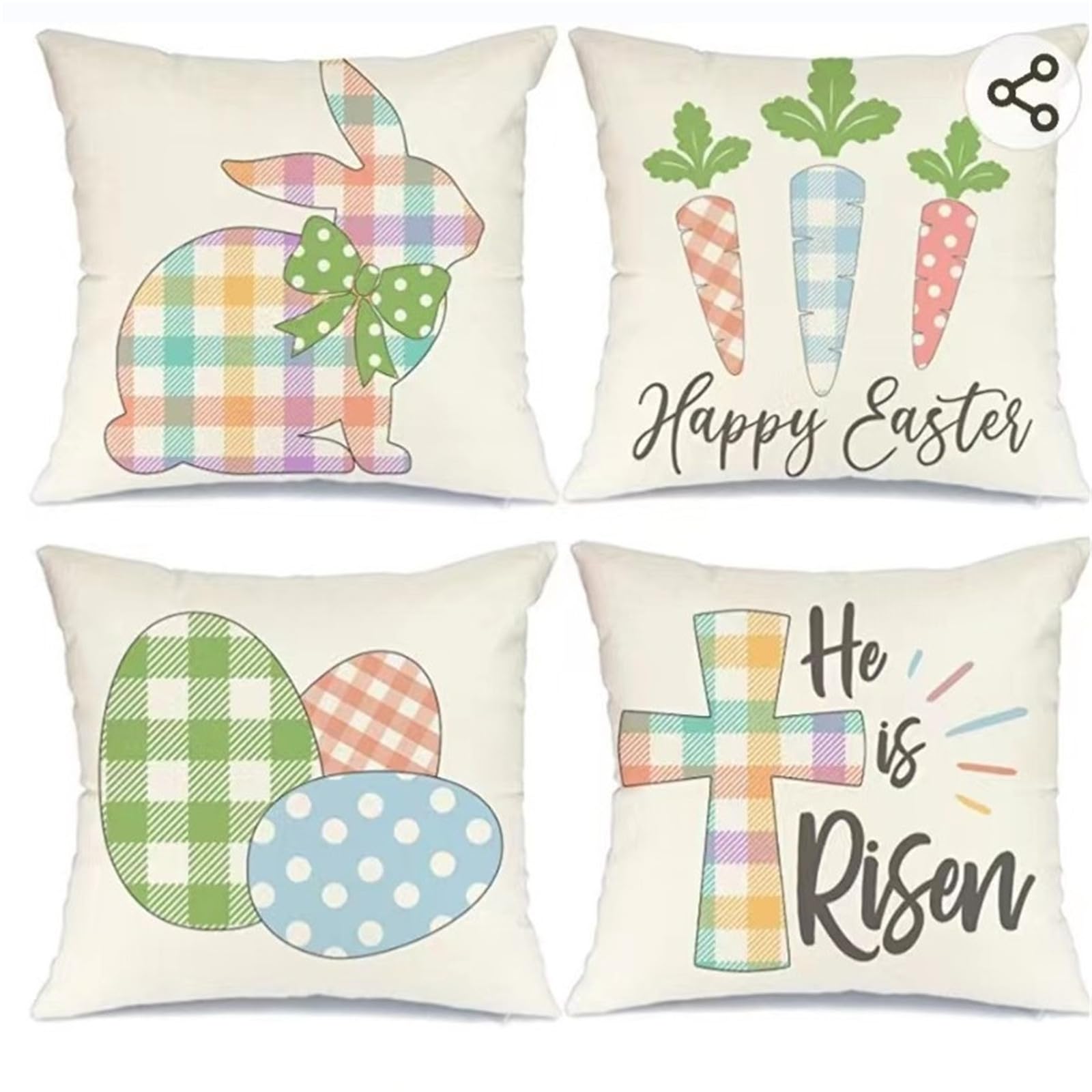 Housses de coussin 55x55cm rayées en lin pour protéger et décorer le canapé