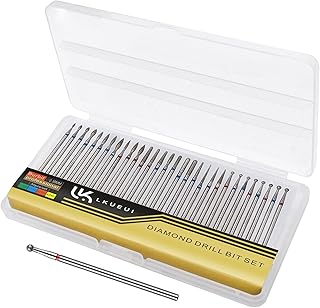Nail Drill Bits, Diamond Cuticle Drill Bits for Electric Nail File, Cuticle Bits, Diamond Manicure Bits, Brocas para Drill Nails, 3/32 inch 30PCS Kit