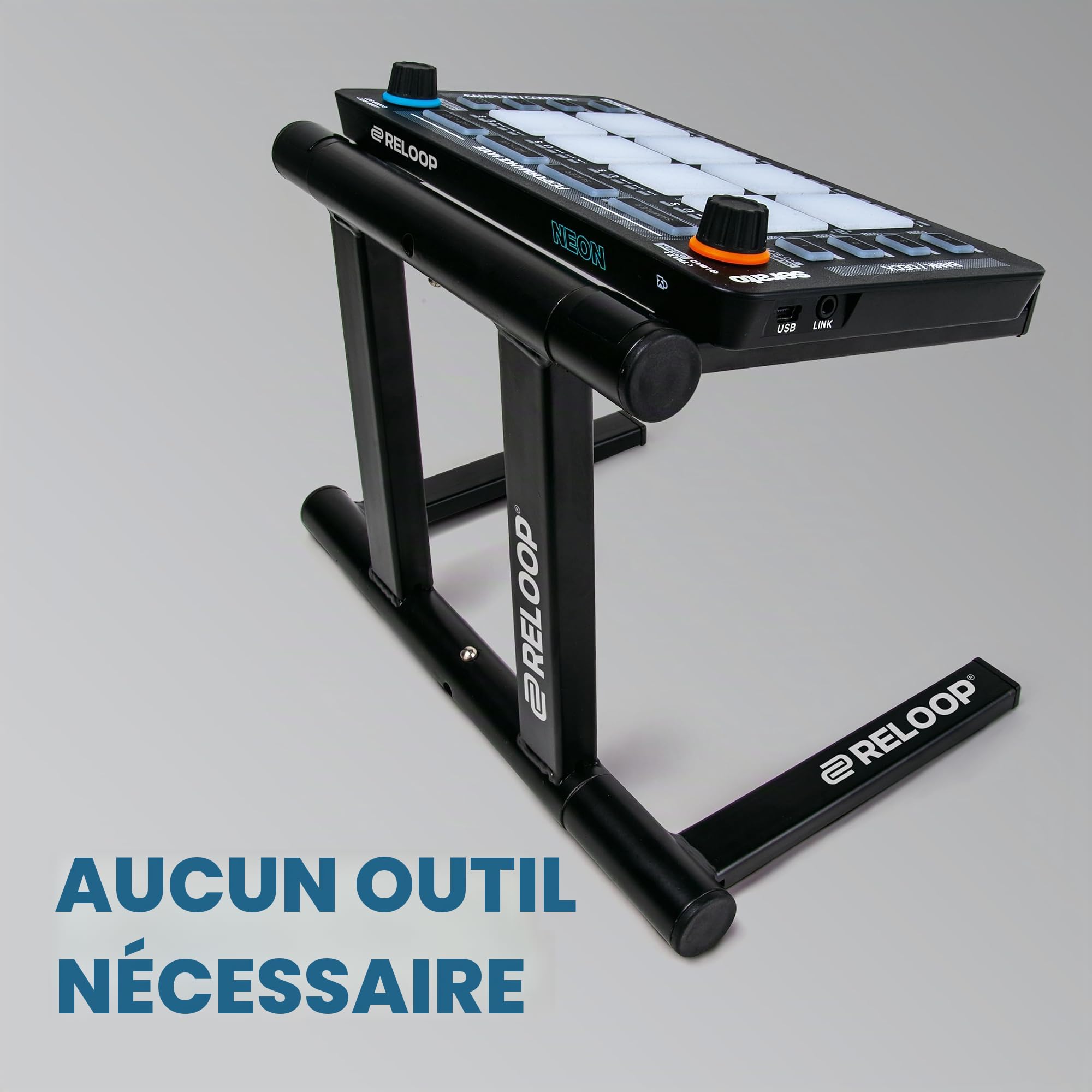 Reloop Modular Stand - Support robuste pour les contrôleurs modulaires, optimisé Neon AMS-MODULAR-STAND