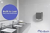 Vista 6 de EnBath Secador de manos comercial, secador de manos de alta velocidad (224 mph) para baños de uso comercial o doméstico, secador de manos eléctrico