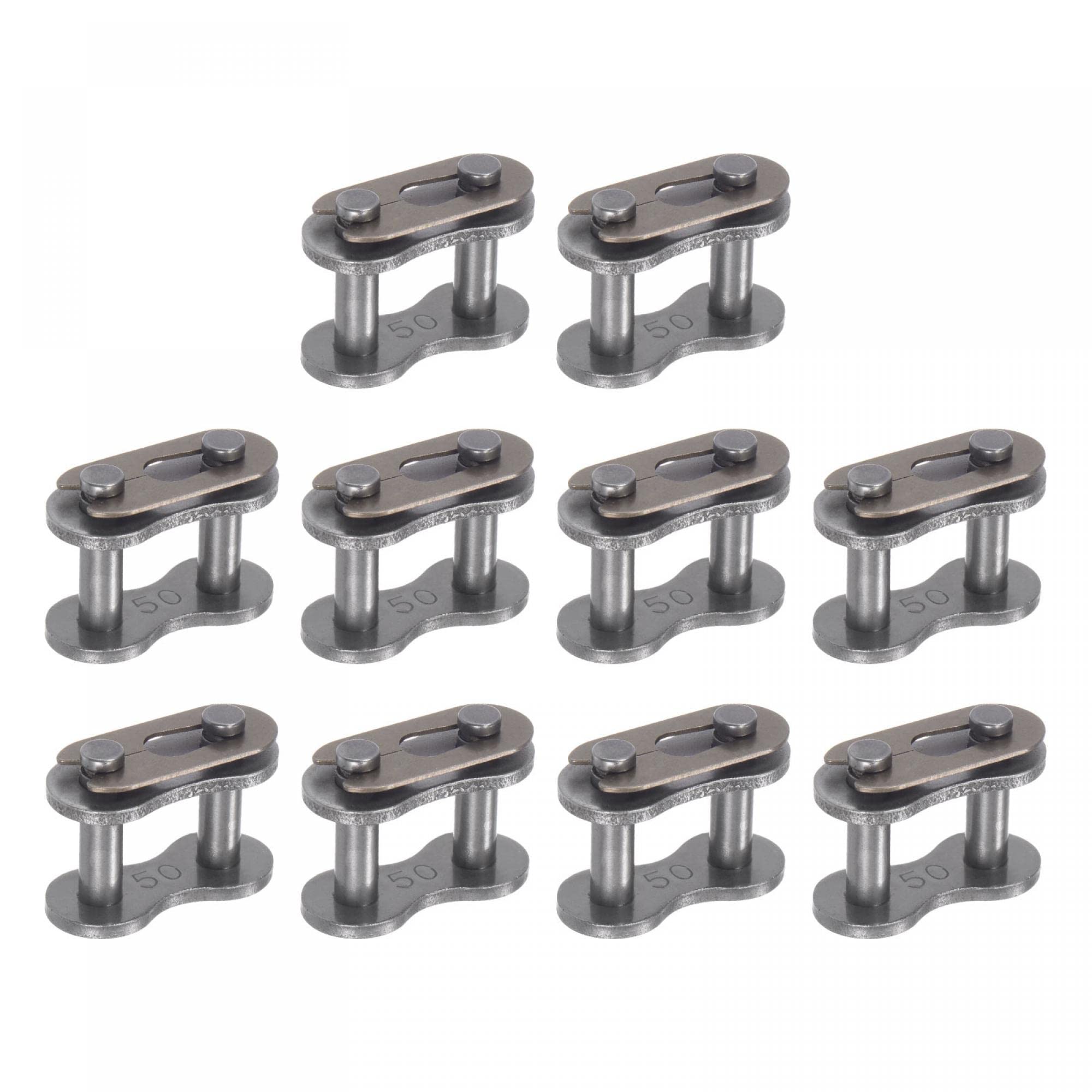 uxcell 12Pcs #60 Chain Master Connector Link Roller, 3/4" Pitch Carbon Steel, Standard Connecting Split Links for 12A Chain — Amazon image 8