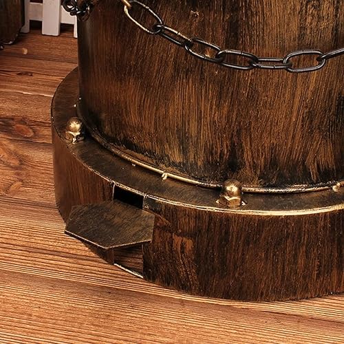 Miniatura 7 de TISTIK Bote de basura Industrial Wind Trash Can Creative Iron Art Pedal Fire Hydrant Trash Can 36 * 59cm Individuality Vintage Garbage Can Paper