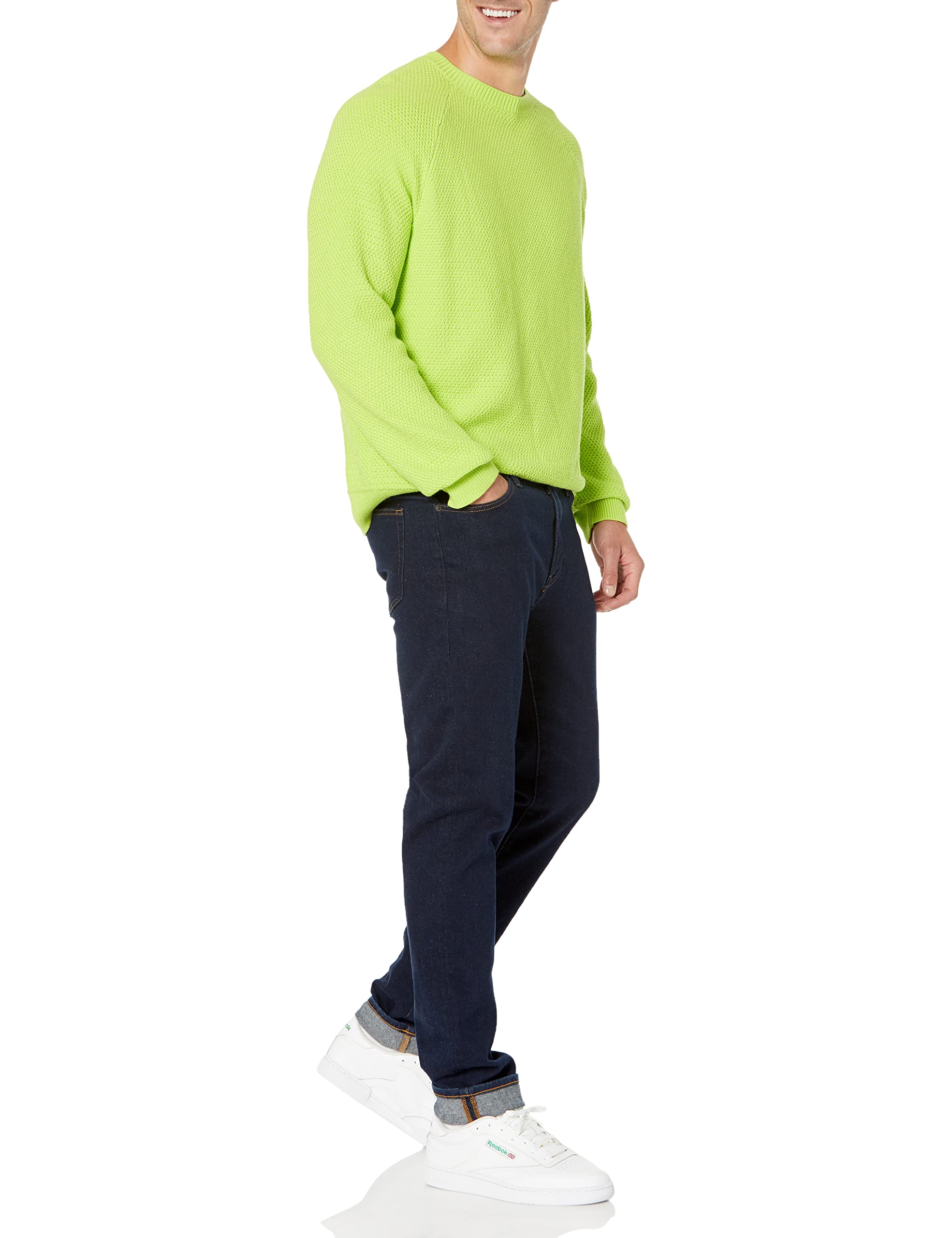 Amazon Essentials Felpa Girocollo Oversize in Cotone Testurizzato Uomo