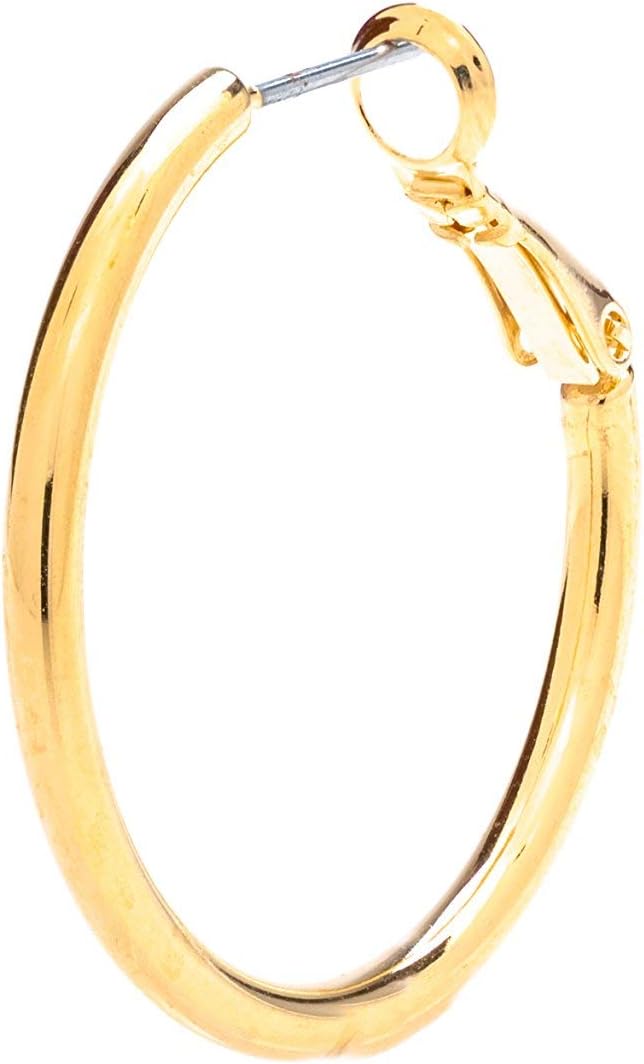 Lifetime Jewelry Hoop Earrings for Women and Men Real 24k Gold Plated - Image 8