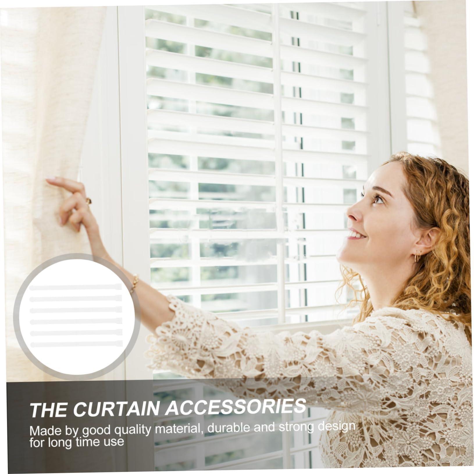 Levemolo Vertical Blinds Distance Pieces 100pcs Home Curtain Accessory Plastic Versatile and Easy to Store