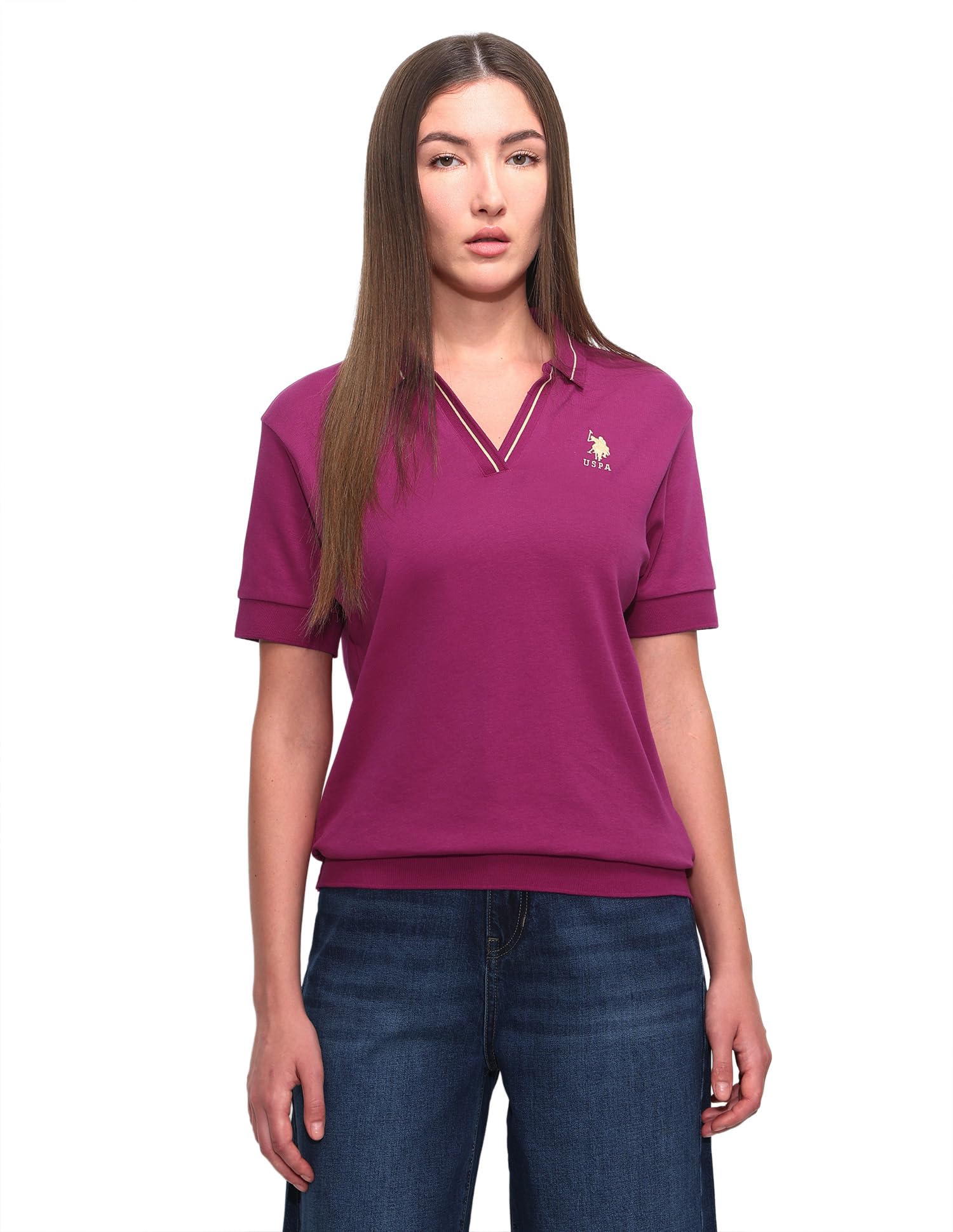 Relaxed fit Solid Polo Shirt-image-2