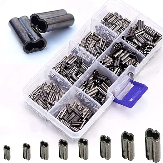 Mini Copper Double Barrel Crimp Sleeves Kit High Strength Copper