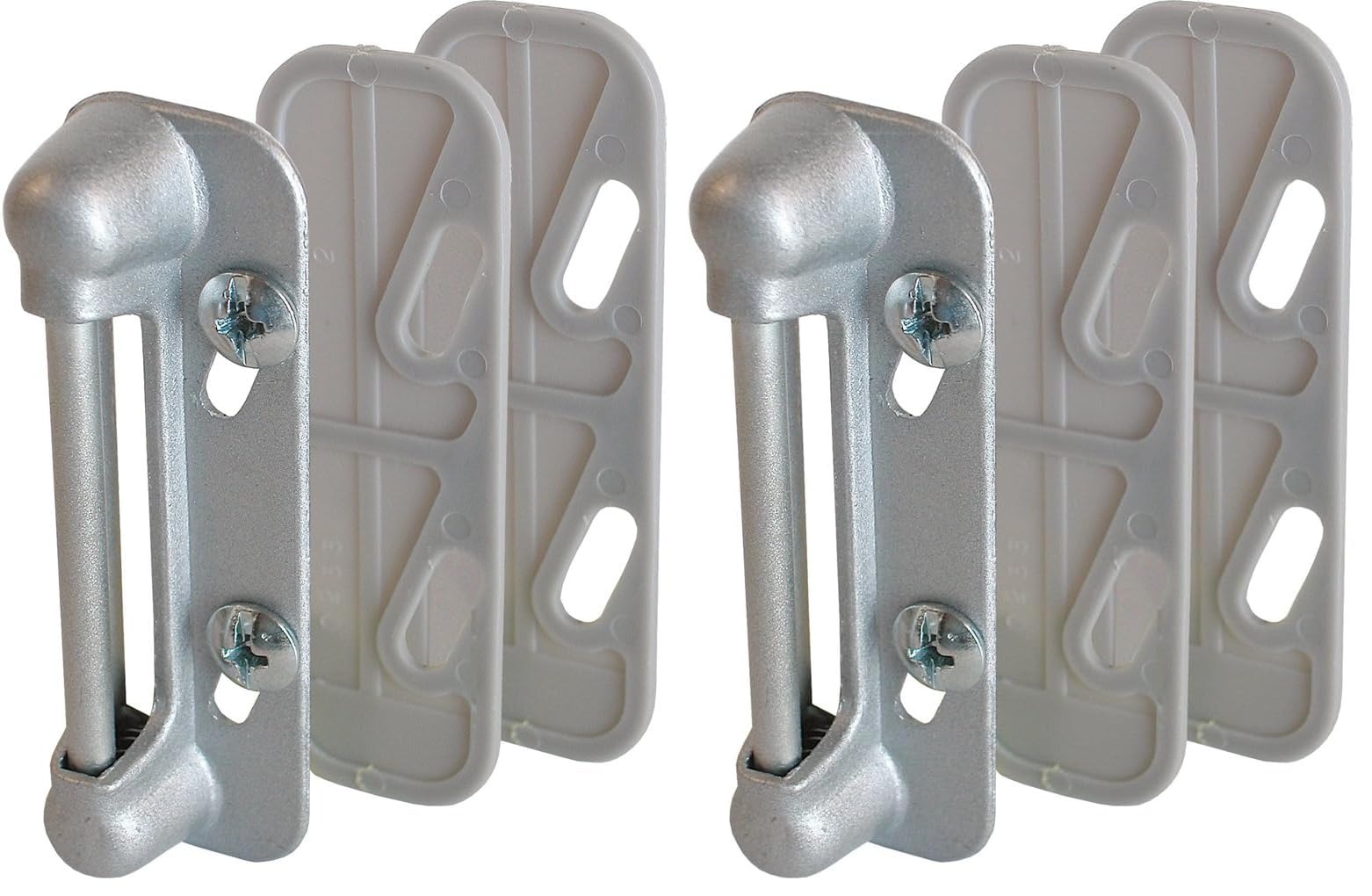 Prime-Line K 5003 Aluminum, Spring-Loaded Screen Door Strike Plate (Single Pack) (Pack of 2)