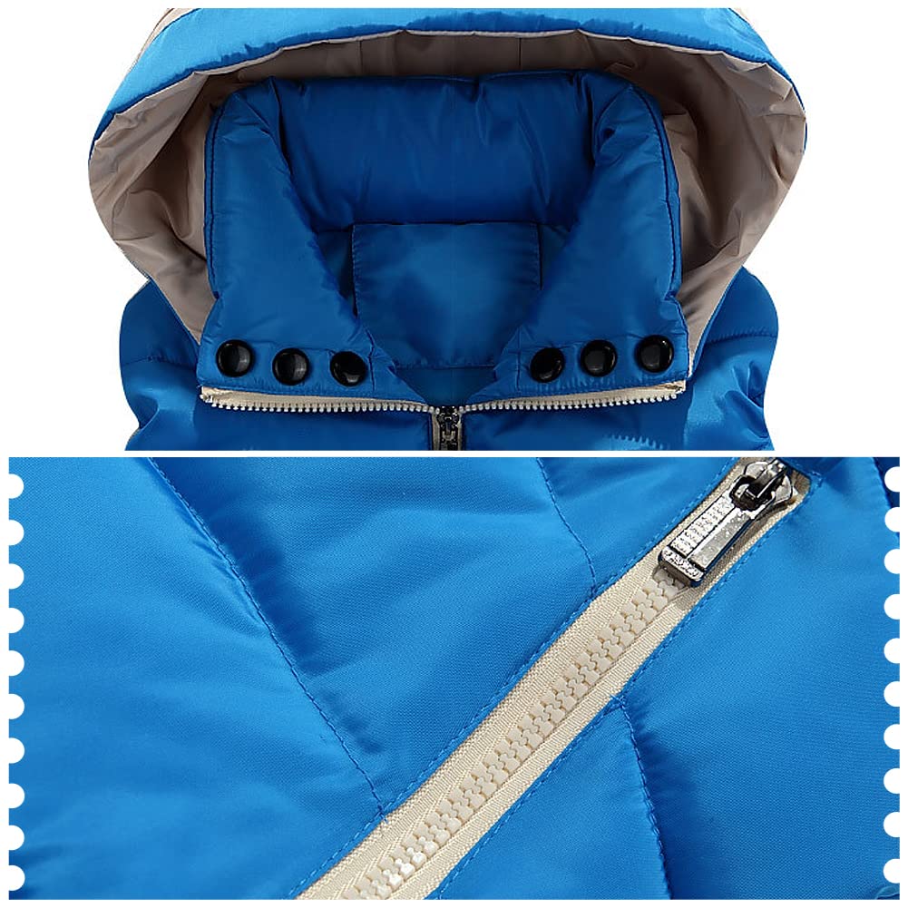 Mädchen Weste Kinder Daunenweste Warme Steppweste Ärmellose Jacke mit Kapuze Kinderweste Outdoorjacke