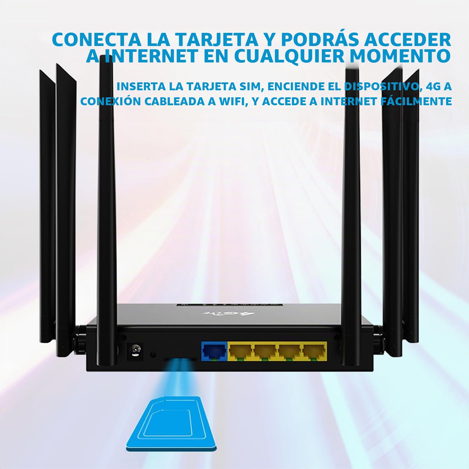 Enrutador WiFi 6 gratuito, acceso inalámbrico ilimitado a Internet por satélite