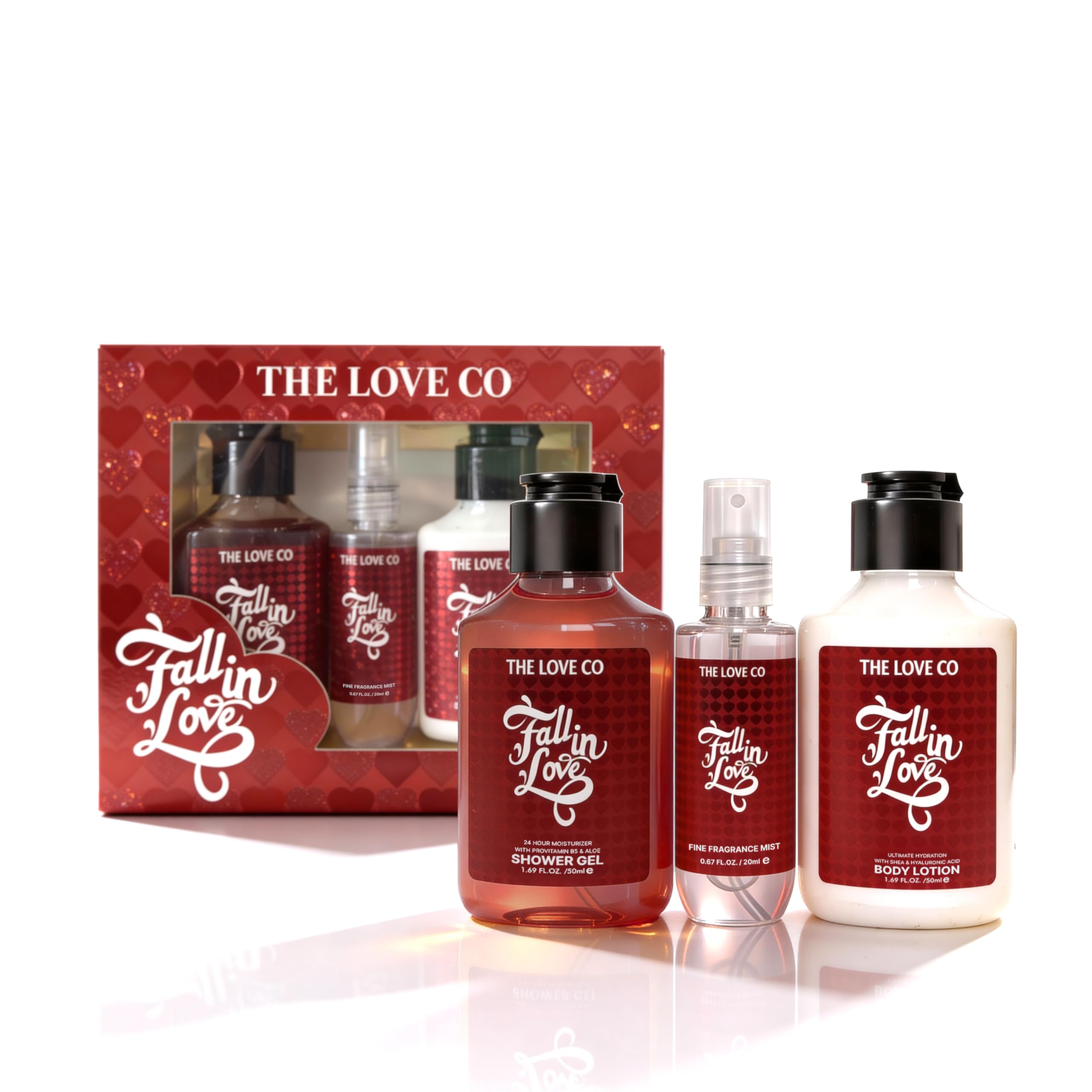 THE LOVE CO. Fall in Love Bath and Body Care Gift Set Box | Body Wash, Body Lotion and Mist | Pack of 3 | For Men and Women | Pampering Kit for Birthday ,Anniversary & All Special Occasions | Premium Gift Packaging 100% Vegan-image-18