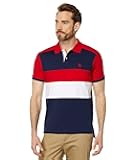 Slim Fit Chest Stripe Color-Block Polo