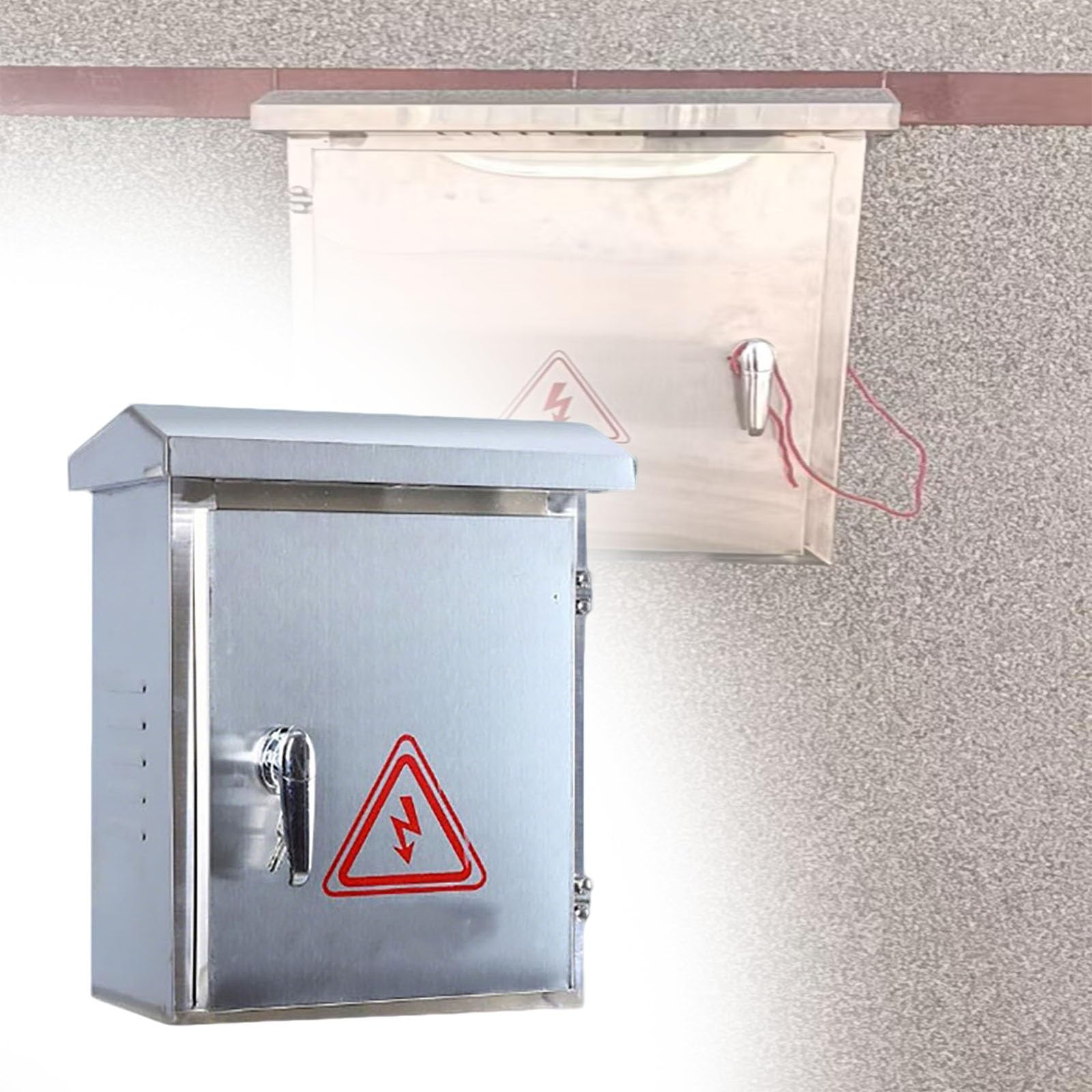 schaltschrank Anschlusskasten Für Die Stromverteilung Im Labor, Bühnenstromverteilerschrank Aus Edelstahl, Schaltkastengehäuse Für Elektrische(L 60 CM H 80 CM W 20 CM)