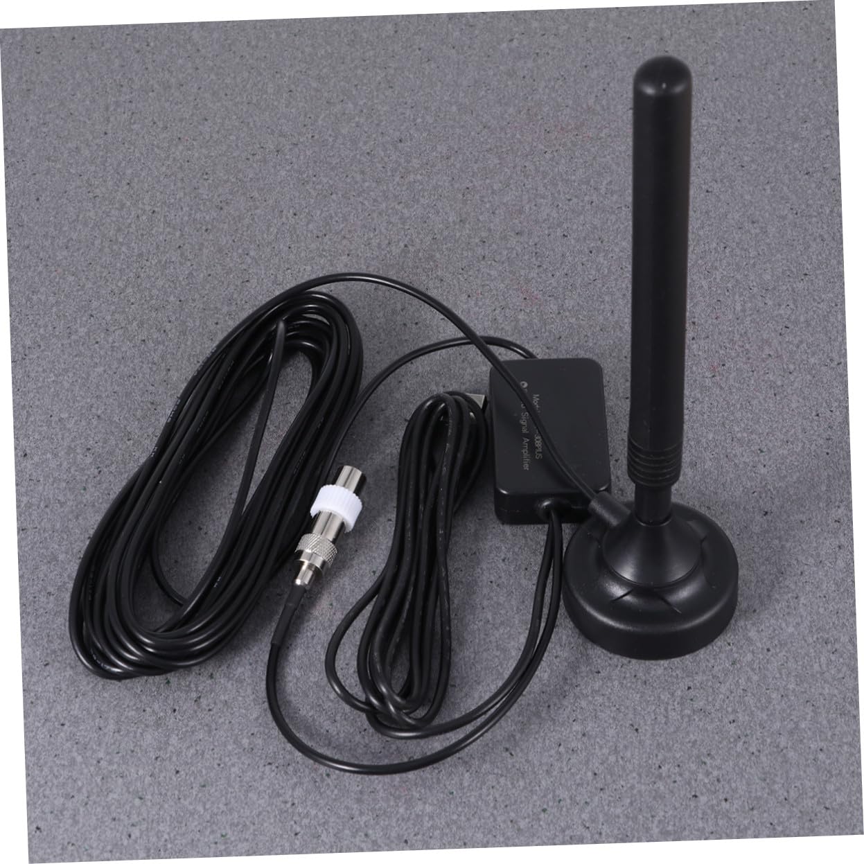 Homoyoyo Antenne Radio Portable pour Maison Ant-308plus en Métal et Plastique Noir, Amplificateur D'antenne Haute Sensibilité pour Réception Stable et Claire
